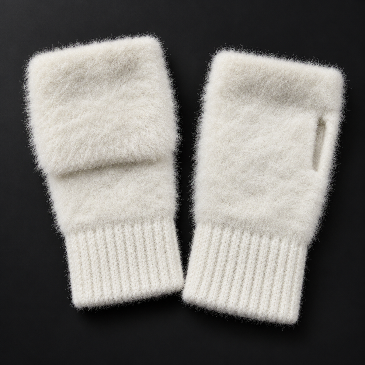 Cozy fingerless mittens