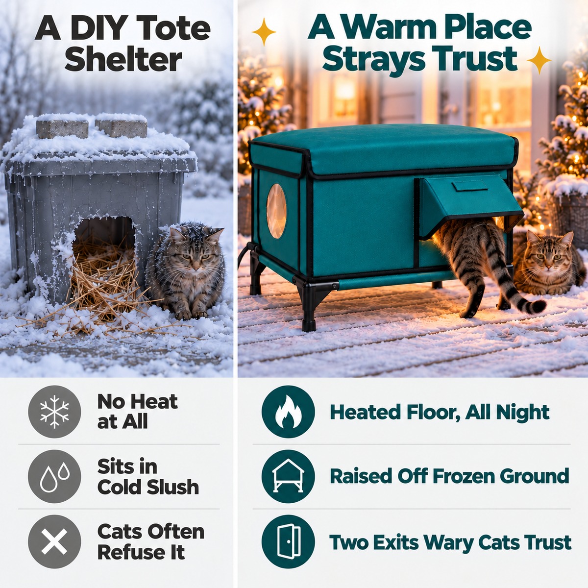 Zuvora™ Heated Cat House