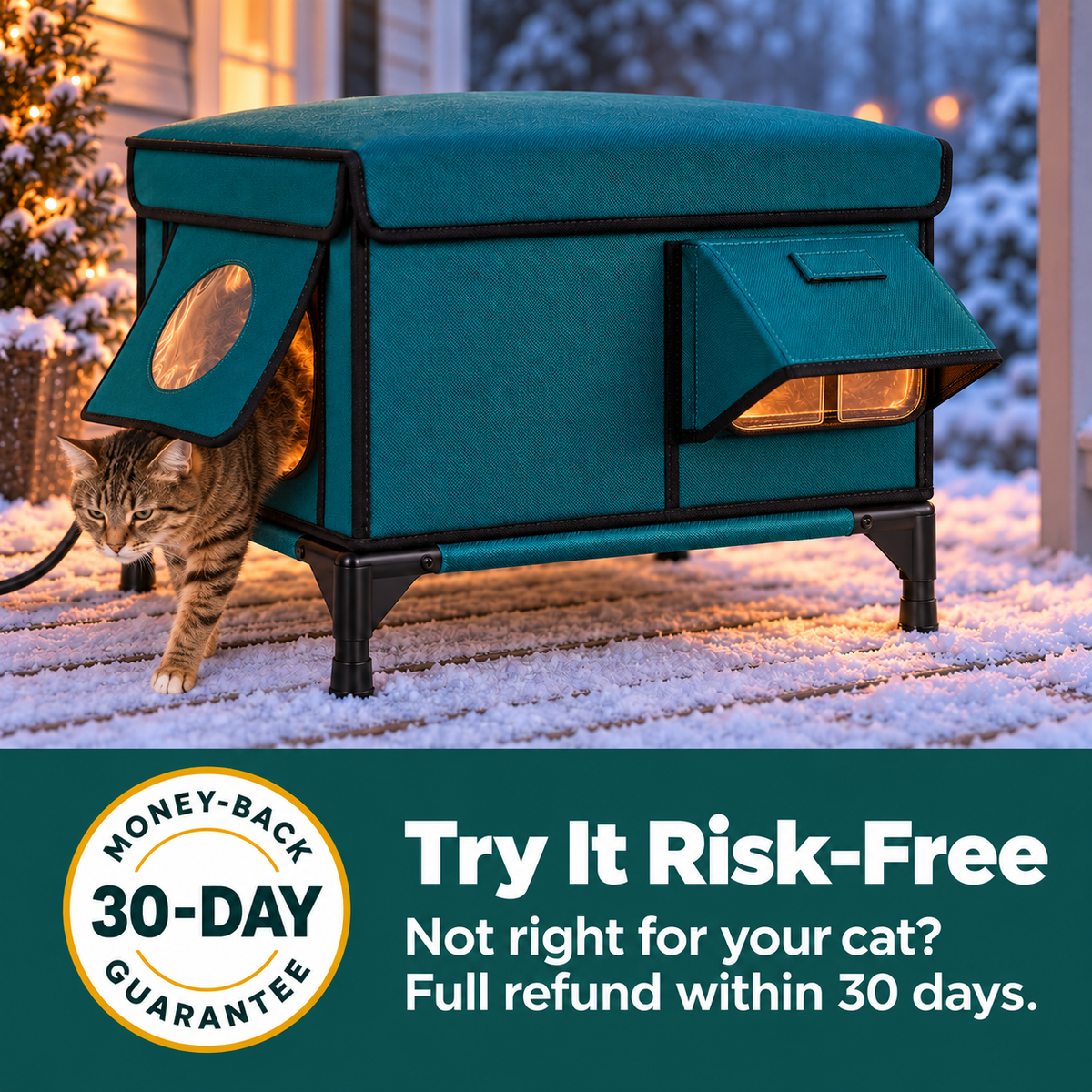 Zuvora™ Heated Cat House